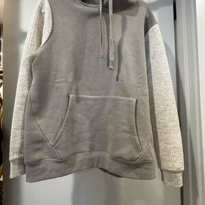 Mono B women’s two tone grey hoodie sweater